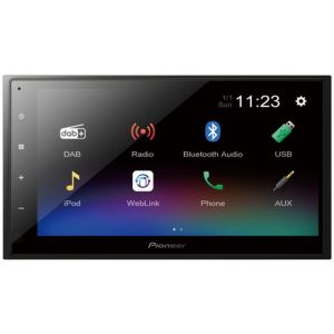 Pioneer DMH-A340DAB 6.8" Double Din Bluetooth WebLink USB DAB