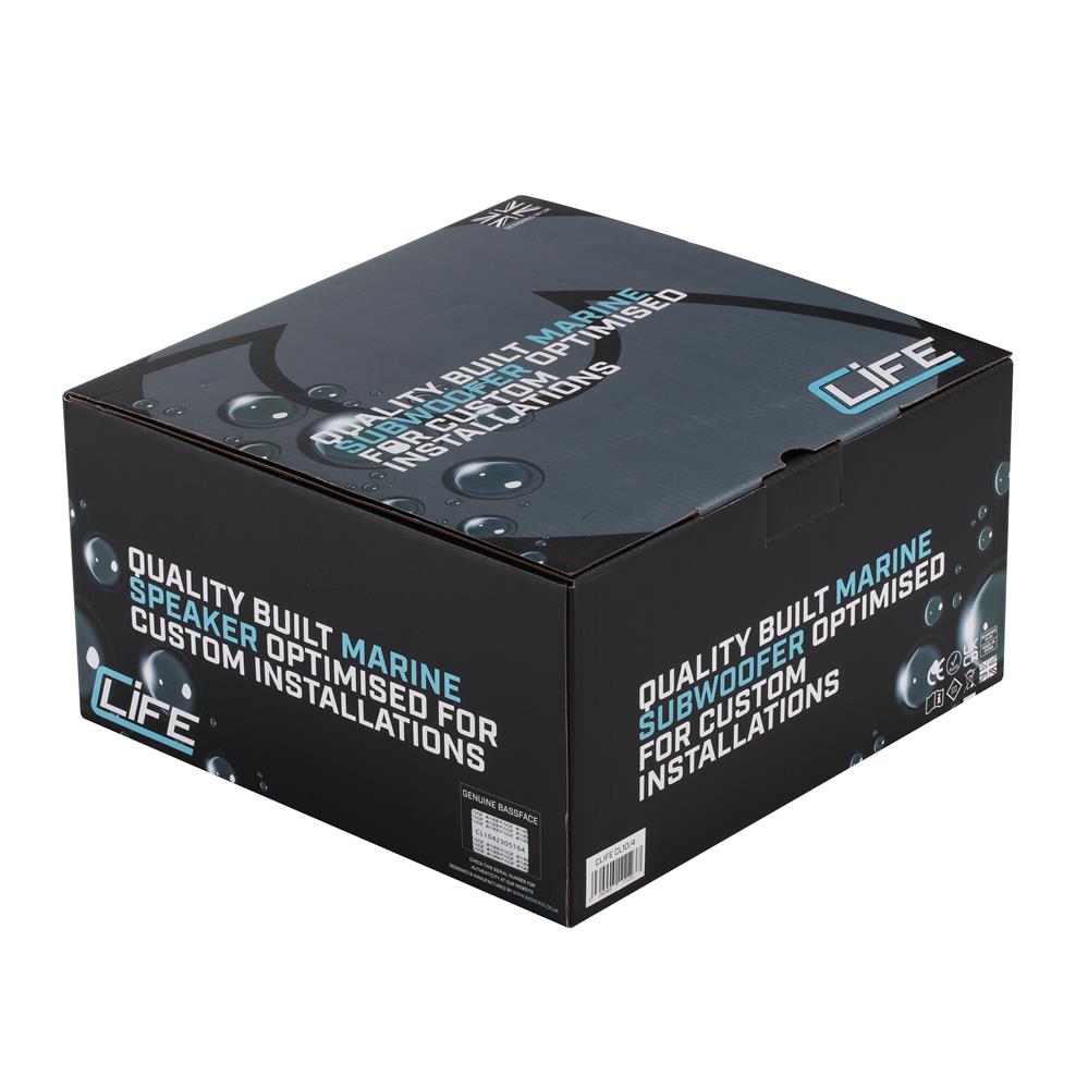 Bassface CLife CL10/4 10" 25cm 4Ohm 150w RMS Marine Grade Waterproof Subwoofer
