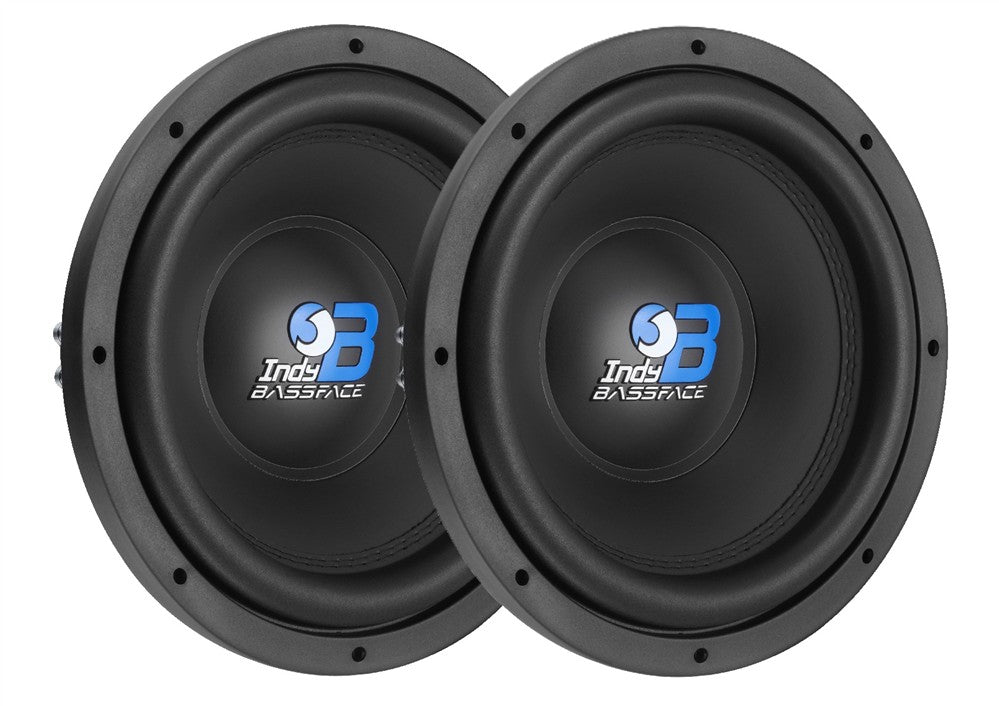 Bassface Indy B12/2 12" 2x2Ohm DVC Subs 600w RMS (Sealed/Ported Enclosures) PAIR