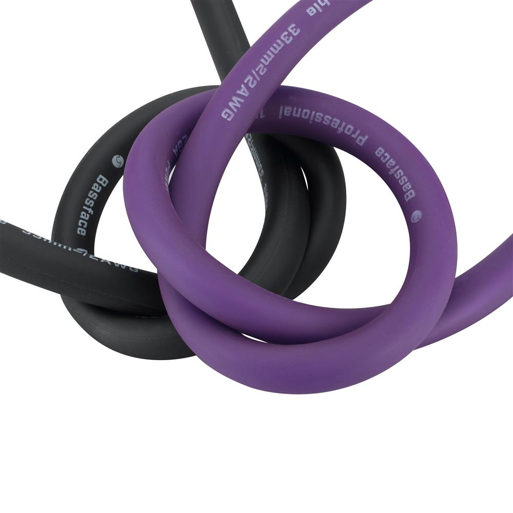 Bassface EVO-P2P 100% OFC 2AWG (33mm) Purple Power Cable 2940 Strand 30m Roll