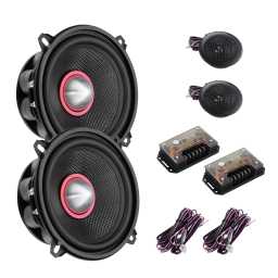 Bassface - Indy CP5 5.25 inch 13cm 4Ohm Component/Coaxial Midrange 2x70w RMS Pair