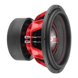 BASSFACE Team RED15/1 15 inch 38cm 2x1Ohm DVC Wide Excursion Competition Subwoofer 3500W RMS