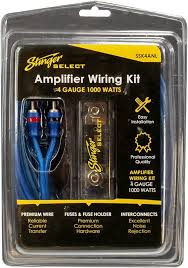 Stinger Select SSK4ANL - 4 Gauge 1000W Complete AMP Wiring Kit