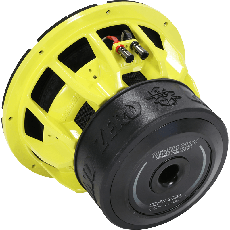 Ground Zero Hydrogen GZHW 25XSPL-D1 - 10" 25cm 2500 Watt Dual Voice Coil Car Subwoofer Bass Driver