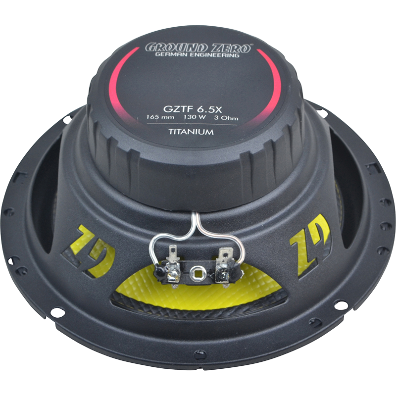 Ground Zero Titanium GZTF-6.5X 5" 16.5cm 130W 2-Way Coaxial Speaker System
