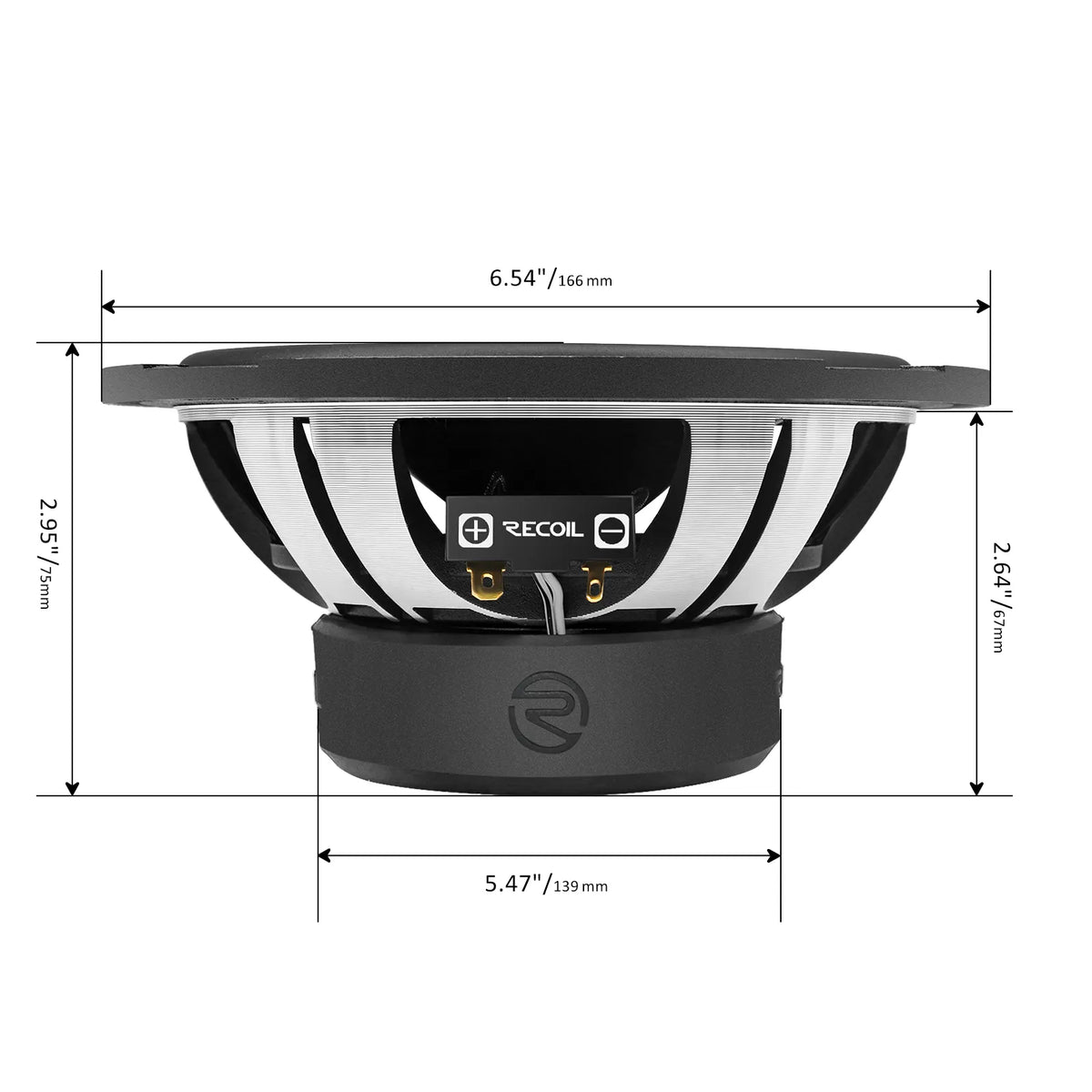 Recoil SPX65 LEVEL 2-SERIES 6.5-Inch 2-way 4-ohm Speakers