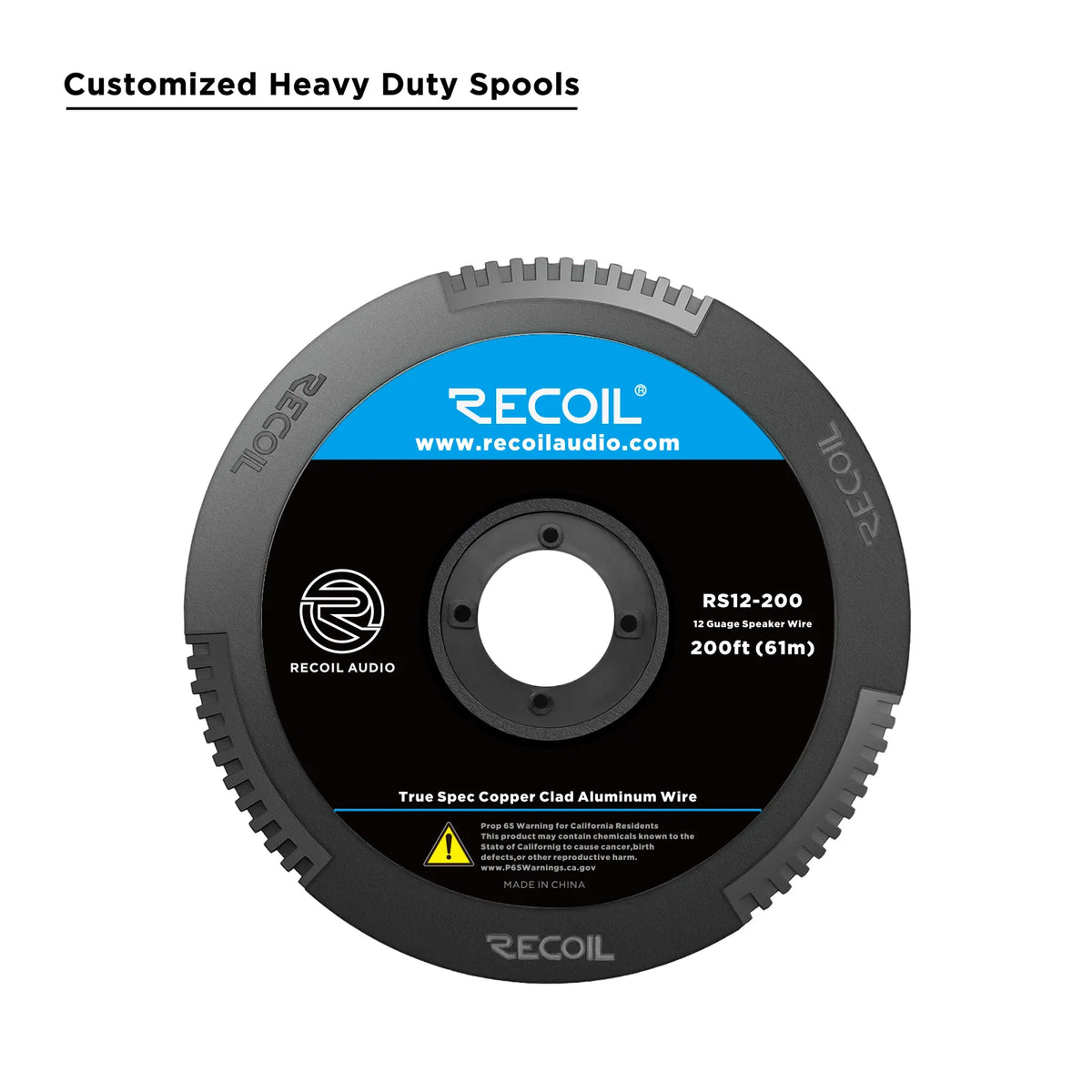 Recoil RS12-200 Echo Series Spool Wire 200 Ft 12 AWG