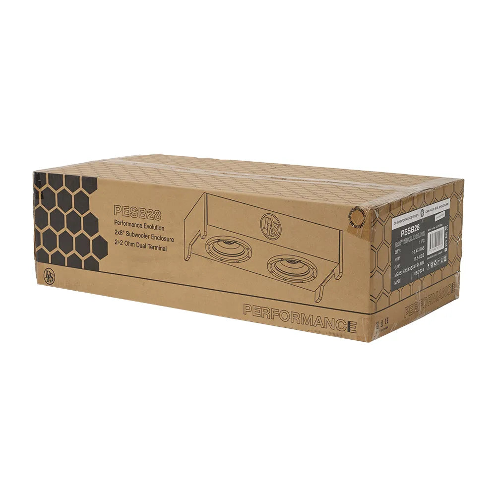 DLS PESB28 2x8"/200mm Sealed Slim Enclosure 1/2+2/4 Ohm