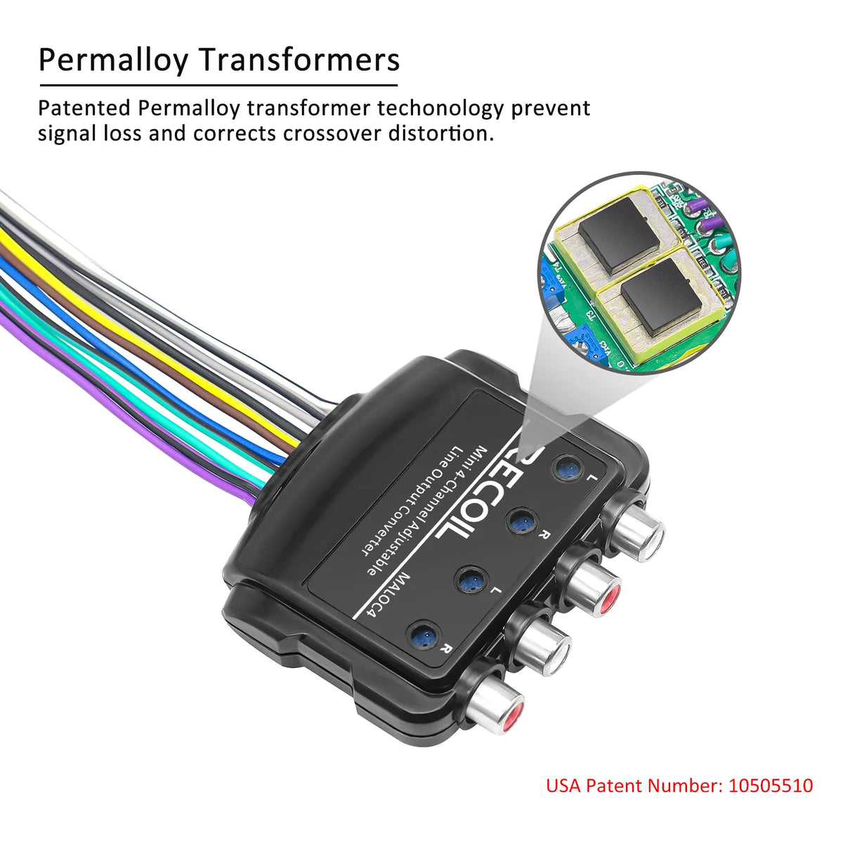 Recoil MALOC4 4-CH Line Output Converter