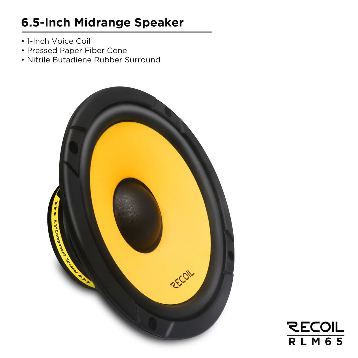 Recoil RLM65 6.5" 2-Way Component Speakers