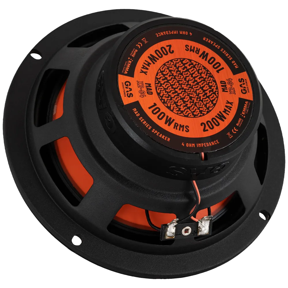GAS MAD X2-64 Coaxial Speaker 6.5"