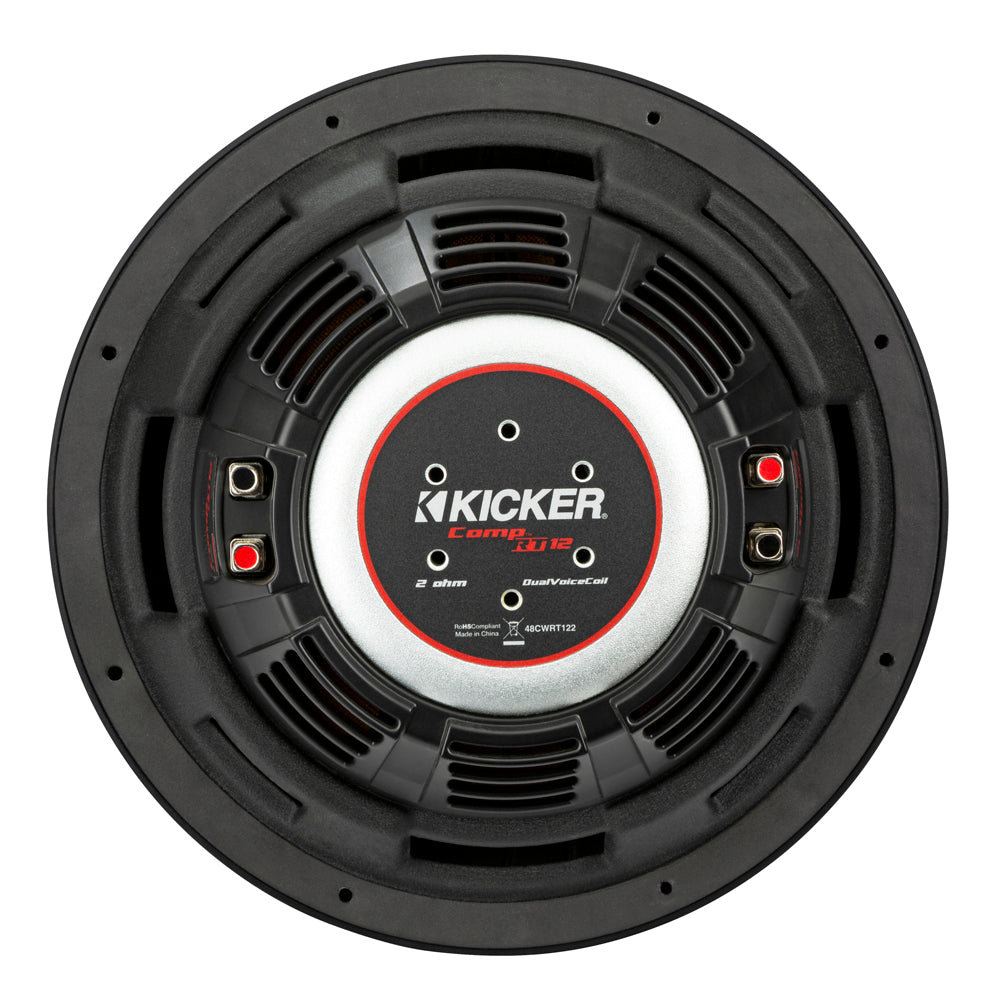 CompRT 12" Thin Profile Dual Voice Coil Subwoofer - 4 Ohm
