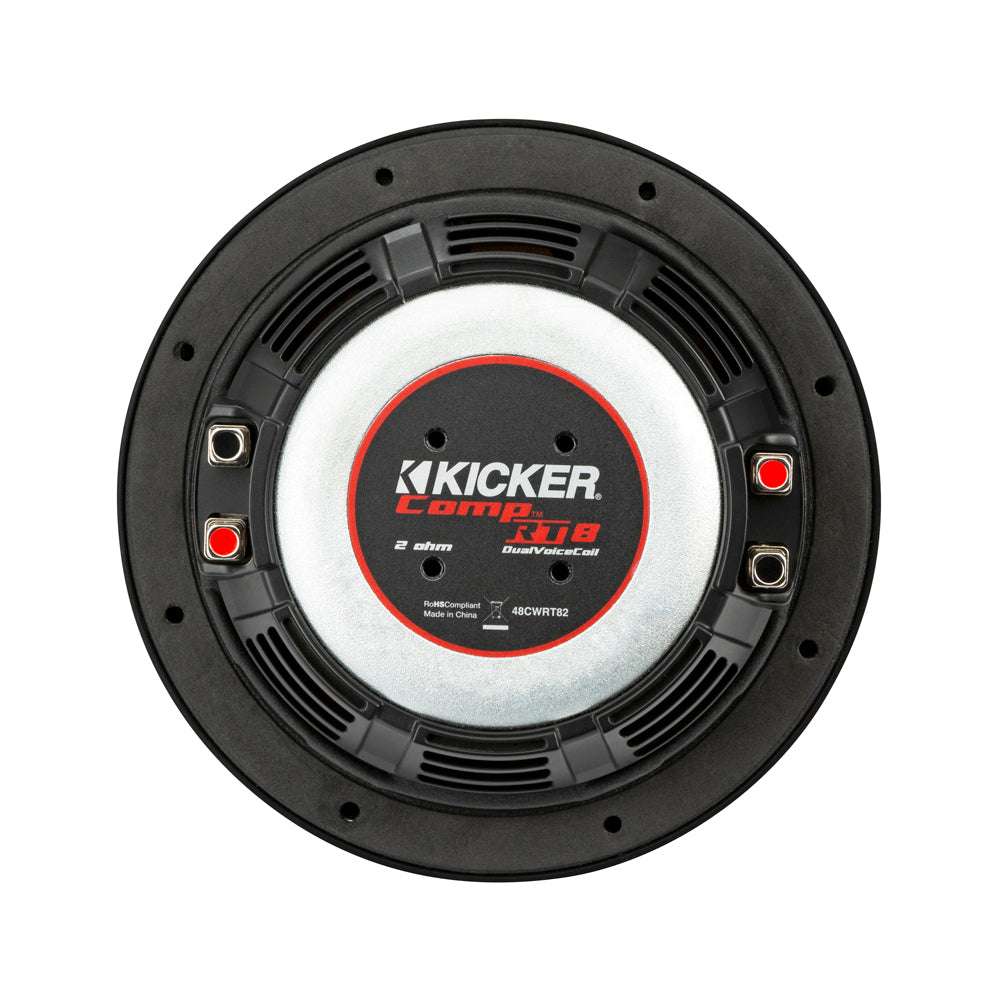 CompRT 8" Thin Profile Dual Voice Coil Subwoofer - 2 Ohm