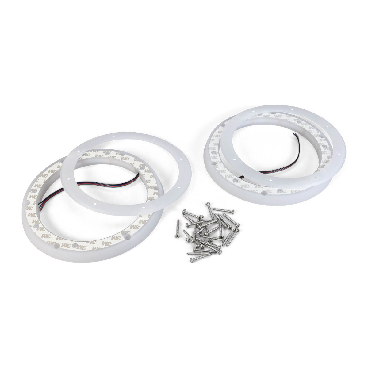 8.8" Weatherproof LED Lighted Step-down Speaker Ring, Pair, RoHS Compliant