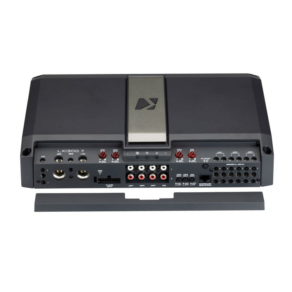 LX 1300W 7 Channel Class D System Amplifier w/ DSP Features