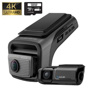 Thinkware U3000 PRO-2CH 4K Front & 2K Rear Dashcam, Built-In Radar & HDR, Bluetooth, Wifi, Super Night Vision, 64GB SD Card
