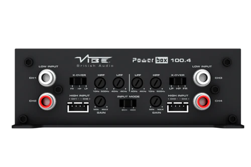 Vibe Audio -POWERBOX100.4M-V0 4 X 100W CLASS D 4 CHANNEL AMPLIFIER