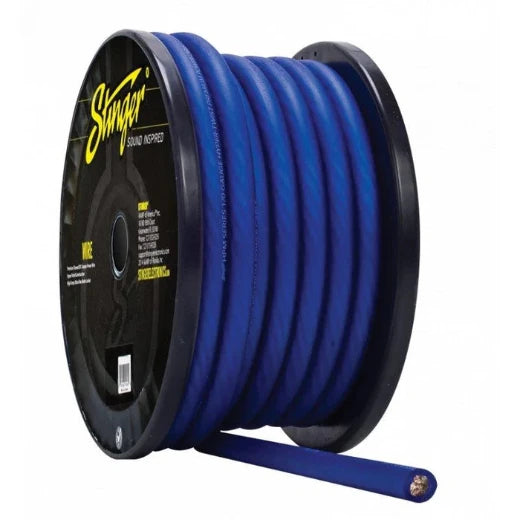 Stinger - SHW10B 1/0 Gauge Pro Power Wire Matt Blue 50ft roll