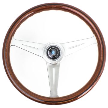 Nardi Classic Wood Steering Wheel 390mm with Satin Spokes