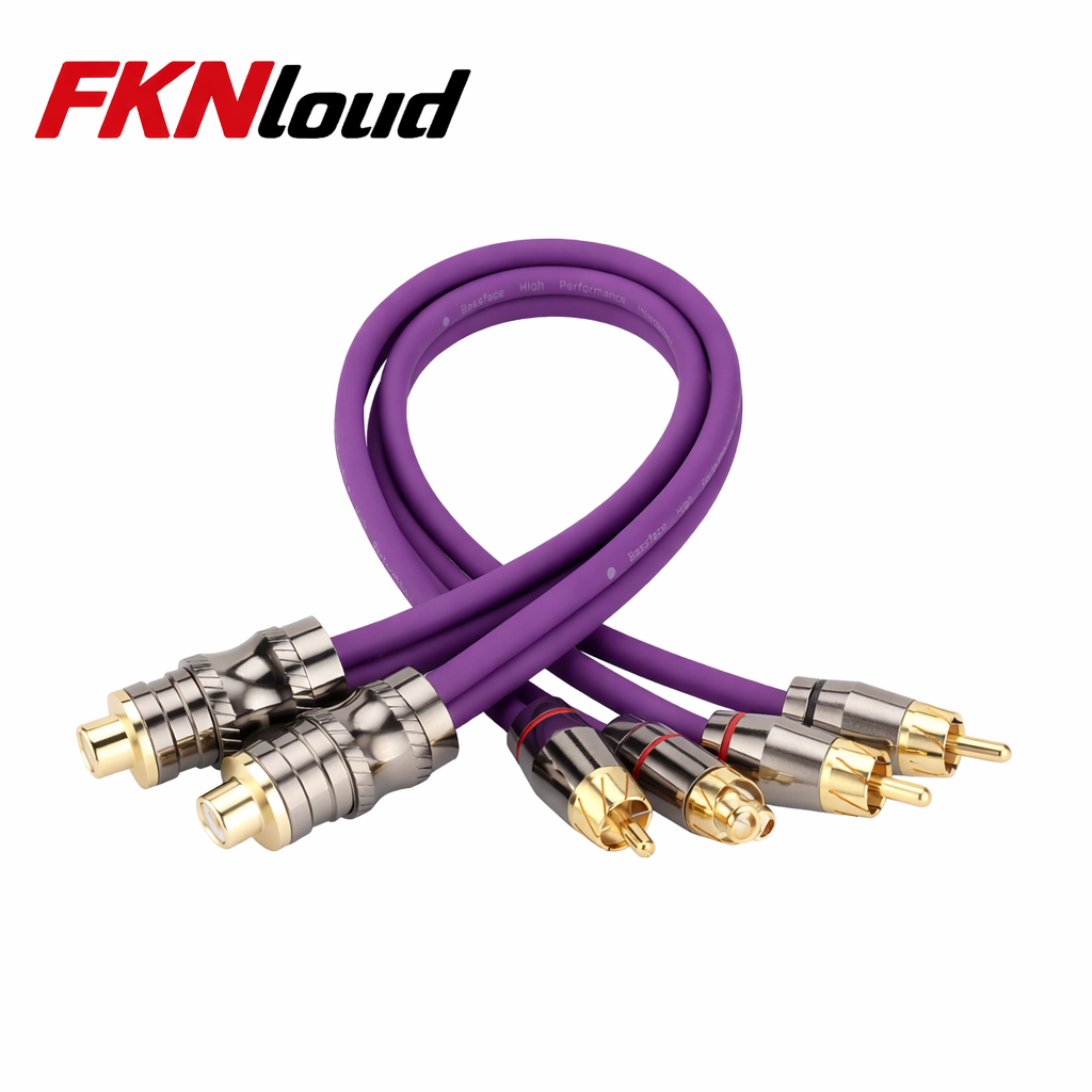 Bassface - EVO-2M1F EVO Twisted Pair Shielded RCA Y Lead - 2M 1F