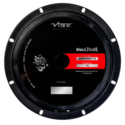 Vibe Audio BDPRO8M-V9: BlackDeath 8 Inch Pro Audio Midrange speaker