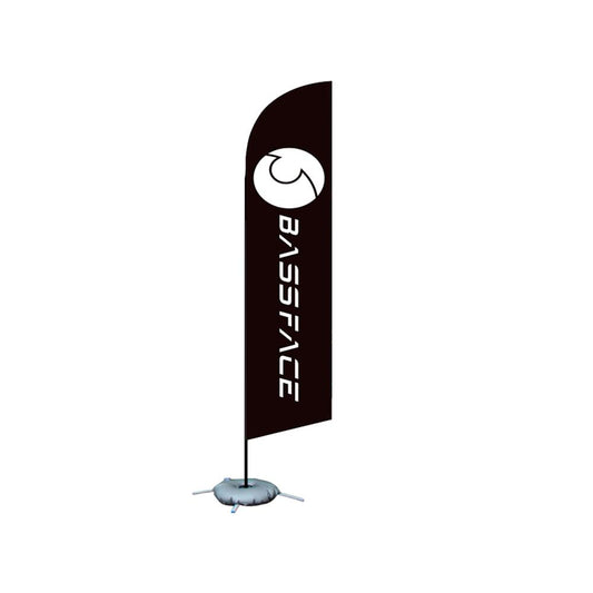 Bassface BFF.1 Black Standard Logo Beach Flag