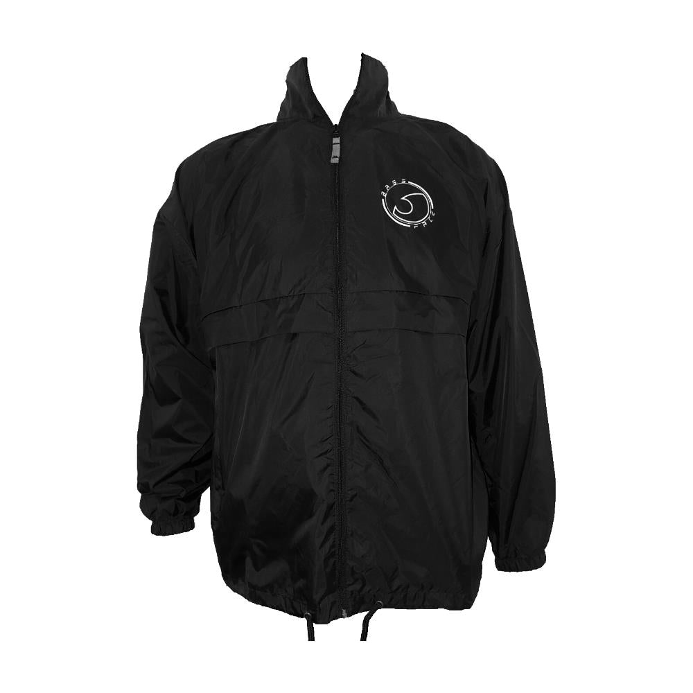 Bassface BFRCB.1XL Lightweight Rain Jacket Black Extra Large Size TEAM GB