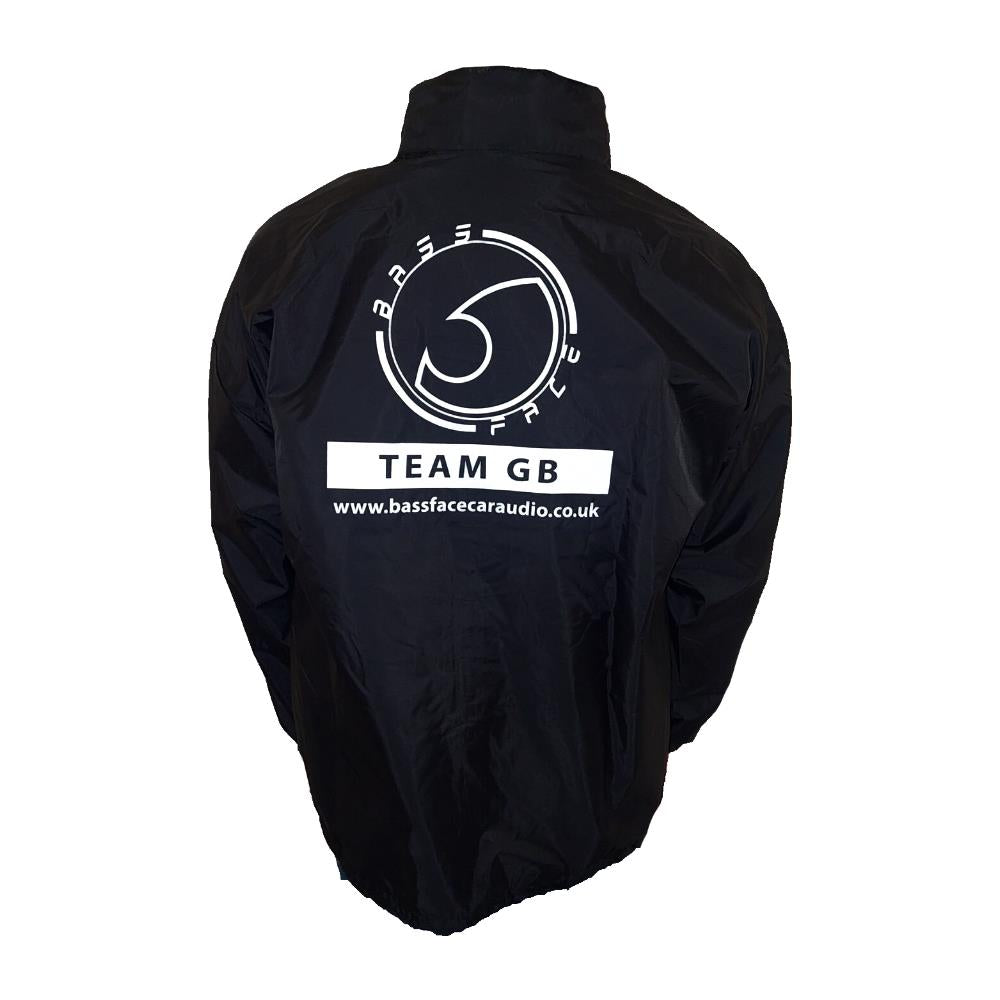 Bassface BFRCB.1XL Lightweight Rain Jacket Black Extra Large Size TEAM GB