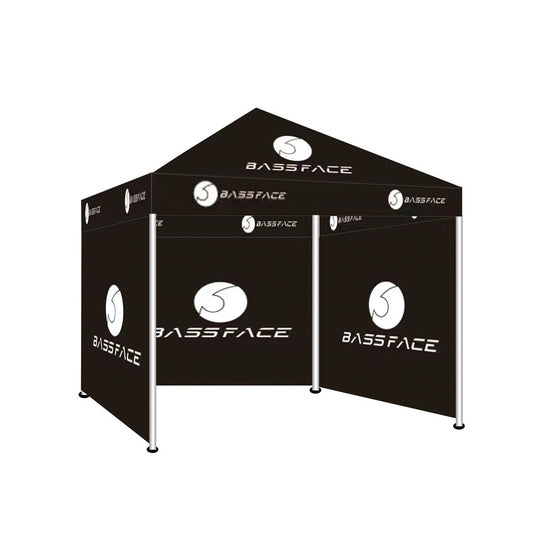 Bassface BFT.2 Black Standard Logo Steel Framed 3m x 3m Show Tent