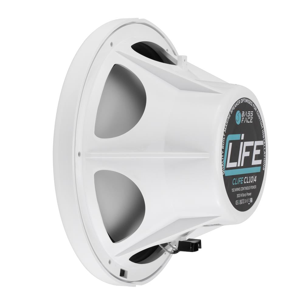 Bassface CLife CL10/4 10" 25cm 4Ohm 150w RMS Marine Grade Waterproof Subwoofer