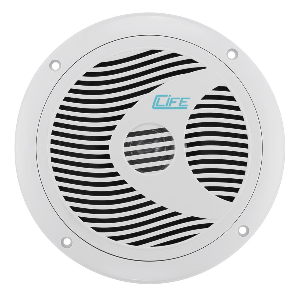 Bassface CLife CL6/4 6.5" 16.5cm 4Ohm 2x100w RMS Marine Grade Waterproof Full Range Speakers Pair