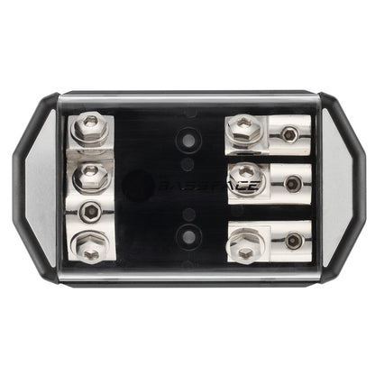 Bassface DIS1/3ANL Nickel Plated Distribution Block ANL Fused - 3x4AWG From 1x0AWG
