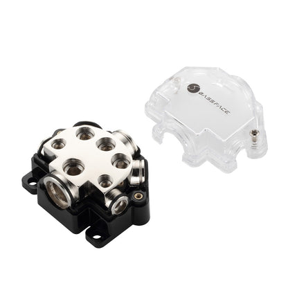 Bassface DIS1/5 Nickel Plated Distribution Block - 1x0AWG+1x2AWG+2x4AWG+2x8AWG