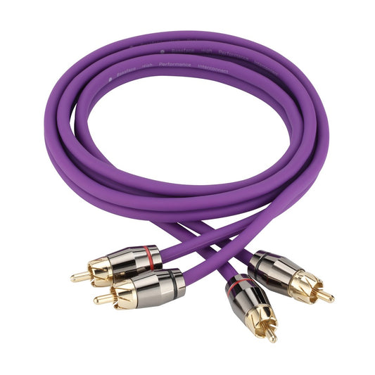 Bassface EVO-1M EVO Twisted Pair Shielded RCA Interconnect Cable - 1m