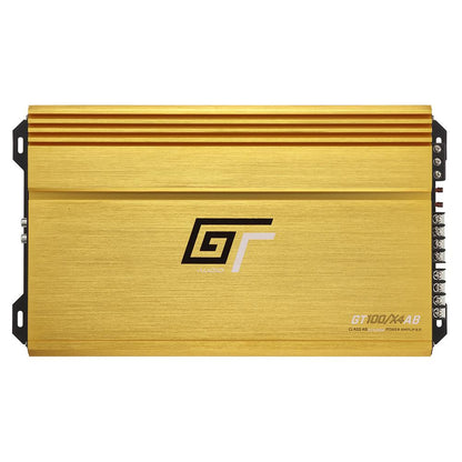Bassface GT Audio GT-100/x4AB Class AB 4/3/2 Channel Full Range Amplifier 600w RMS
