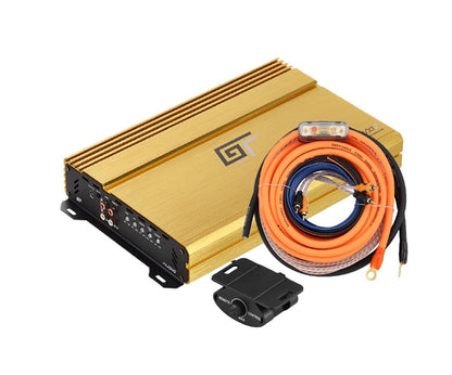 Bassface GT Audio GT-1100/x1D Class D Monoblock Subwoofer Amplifier 1100w RMS + Volt4 Power kit