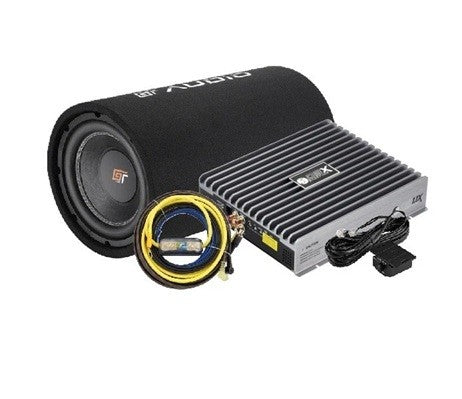 Bassface & GT Audio 10'' Basstube Sub/Amp Amplifier Power Kit Package