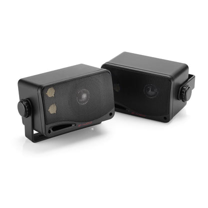 Bassface GT Audio GT-BX24B 4Ohm 2x50w RMS 3-Way Weatherproof Outdoor Box Speakers (Black) Pair