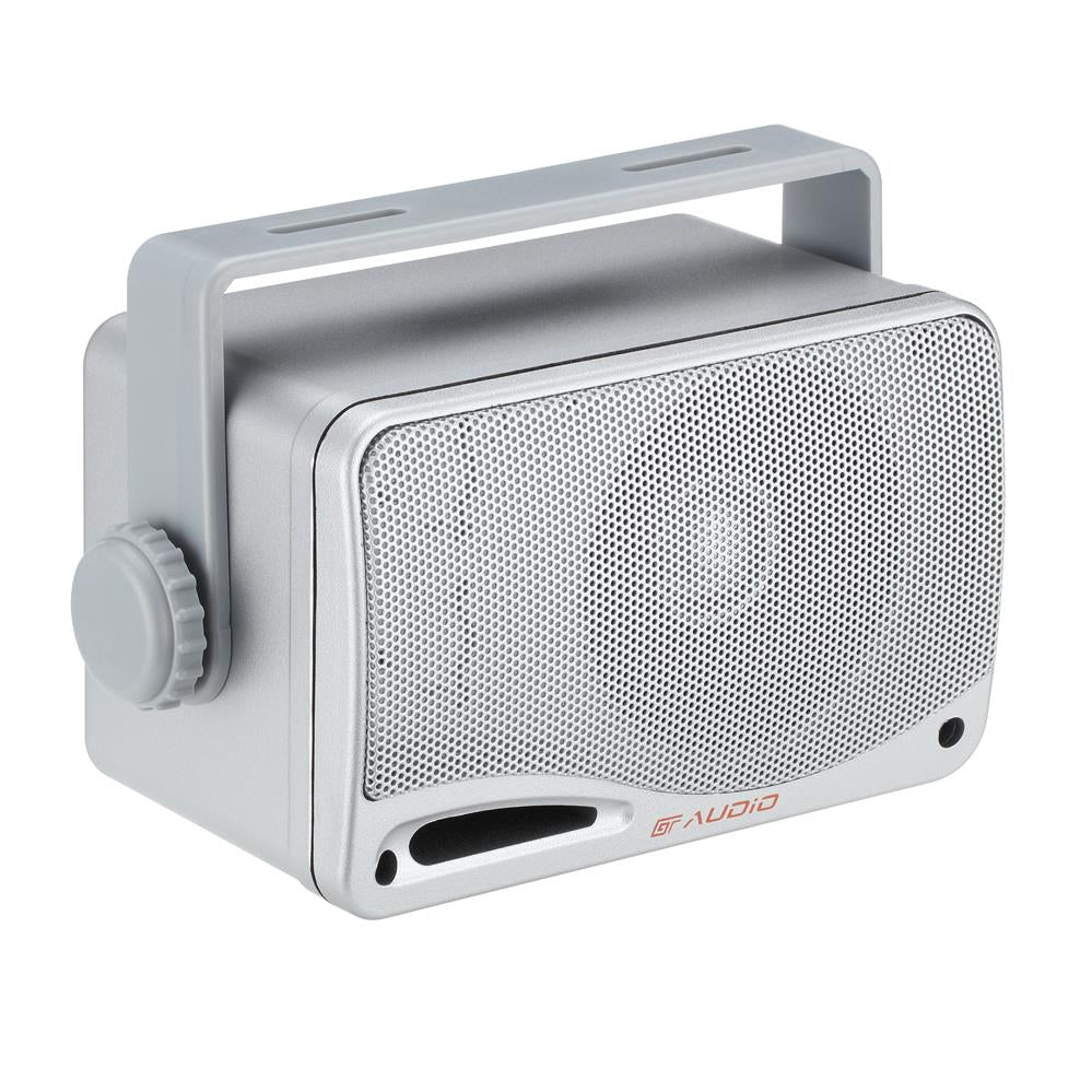 Bassface GT Audio GT-BX24S 4Ohm 2x50w RMS 3-Way Weatherproof Outdoor Box Speakers (Silver) Pair
