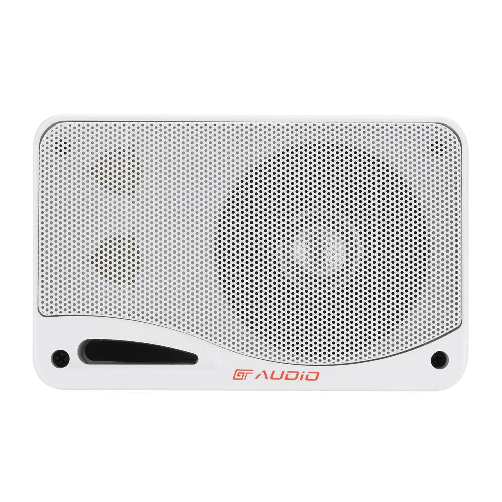 Bassface GT Audio GT-BX24W 4Ohm 2x50w RMS 3-Way Weatherproof Outdoor Box Speakers (White) Pair