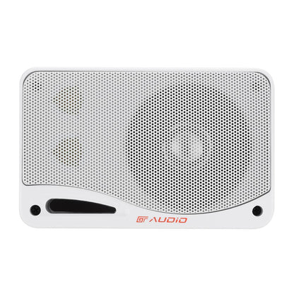 Bassface GT Audio GT-BX24W 4Ohm 2x50w RMS 3-Way Weatherproof Outdoor Box Speakers (White) Pair
