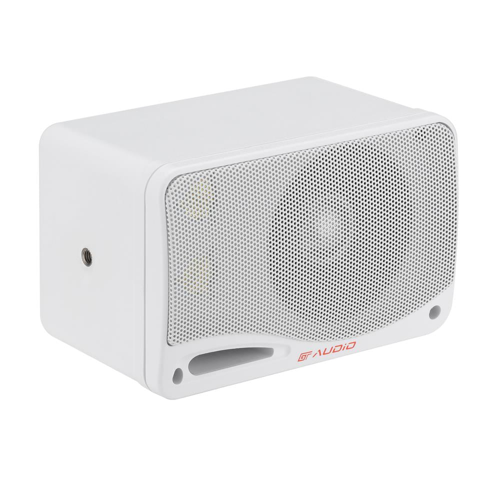 Bassface GT Audio GT-BX24W 4Ohm 2x50w RMS 3-Way Weatherproof Outdoor Box Speakers (White) Pair