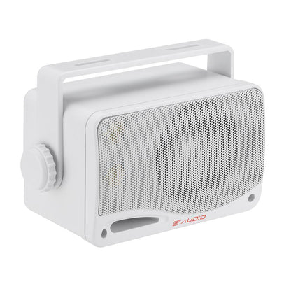 Bassface GT Audio GT-BX24W 4Ohm 2x50w RMS 3-Way Weatherproof Outdoor Box Speakers (White) Pair