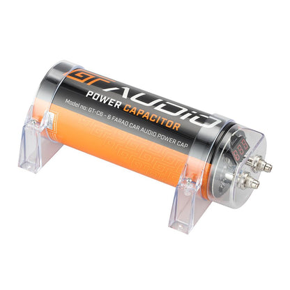 Bassface GT Audio GT-C6 16v 6 Farad Power Stiffening Capacitor With Digital Display & Auto Shutoff