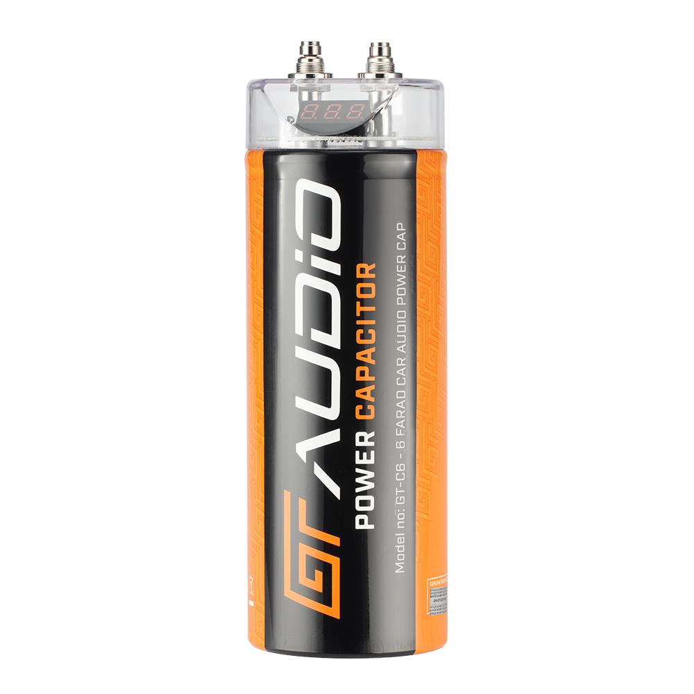 Bassface GT Audio GT-C6 16v 6 Farad Power Stiffening Capacitor With Digital Display & Auto Shutoff