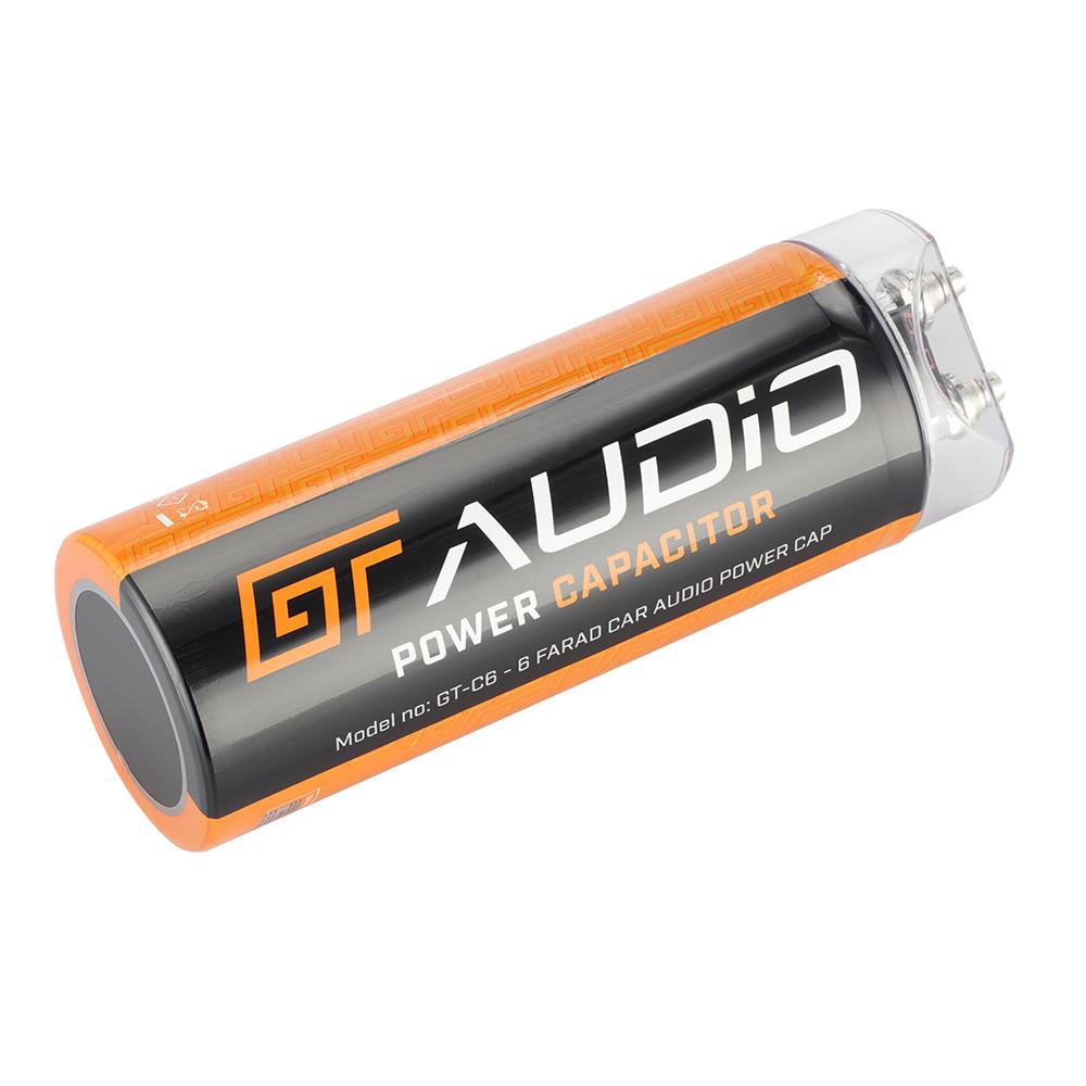 Bassface GT Audio GT-C6 16v 6 Farad Power Stiffening Capacitor With Digital Display & Auto Shutoff