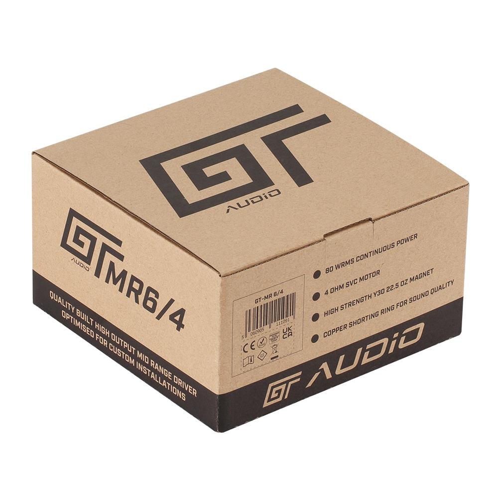 Bassface GT Audio GT-MR6/4 6.5" 16.5cm 4Ohm 80w RMS High SPL Component Midrange Speaker