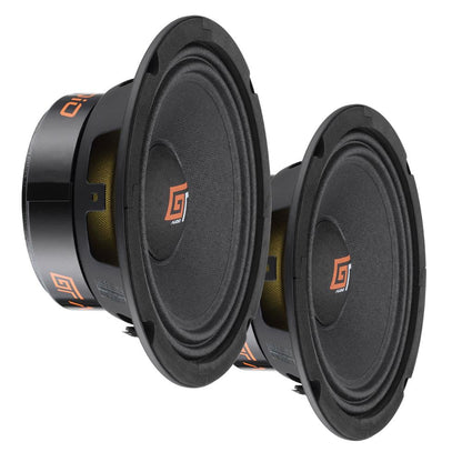 Bassface GT Audio GT-MR6/4 6.5" 16.5cm 4Ohm 2x80w RMS High SPL Component Midrange Speaker Pair