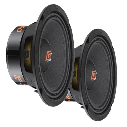 Bassface GT Audio GT-MR6/4 6.5" 16.5cm 4Ohm 2x80w RMS High SPL Component Midrange Speaker Pair