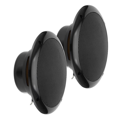 Bassface GT Audio GT-SPL6.2B 4Ohm 2x75w RMS Marine Grade Waterproof Full Range Speakers (Black) Pair